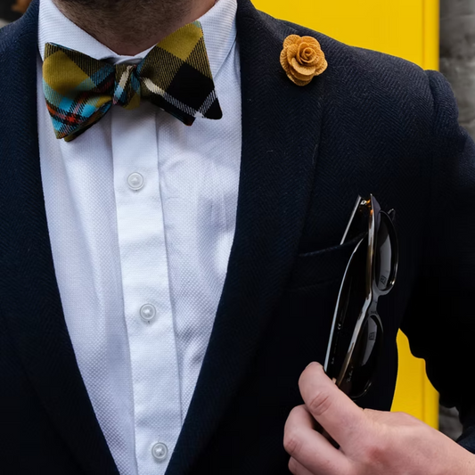 Cornish Tartan Self-Tie Bow Tie in Gift Box