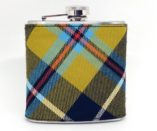 Cornish Tartan Hip Flask