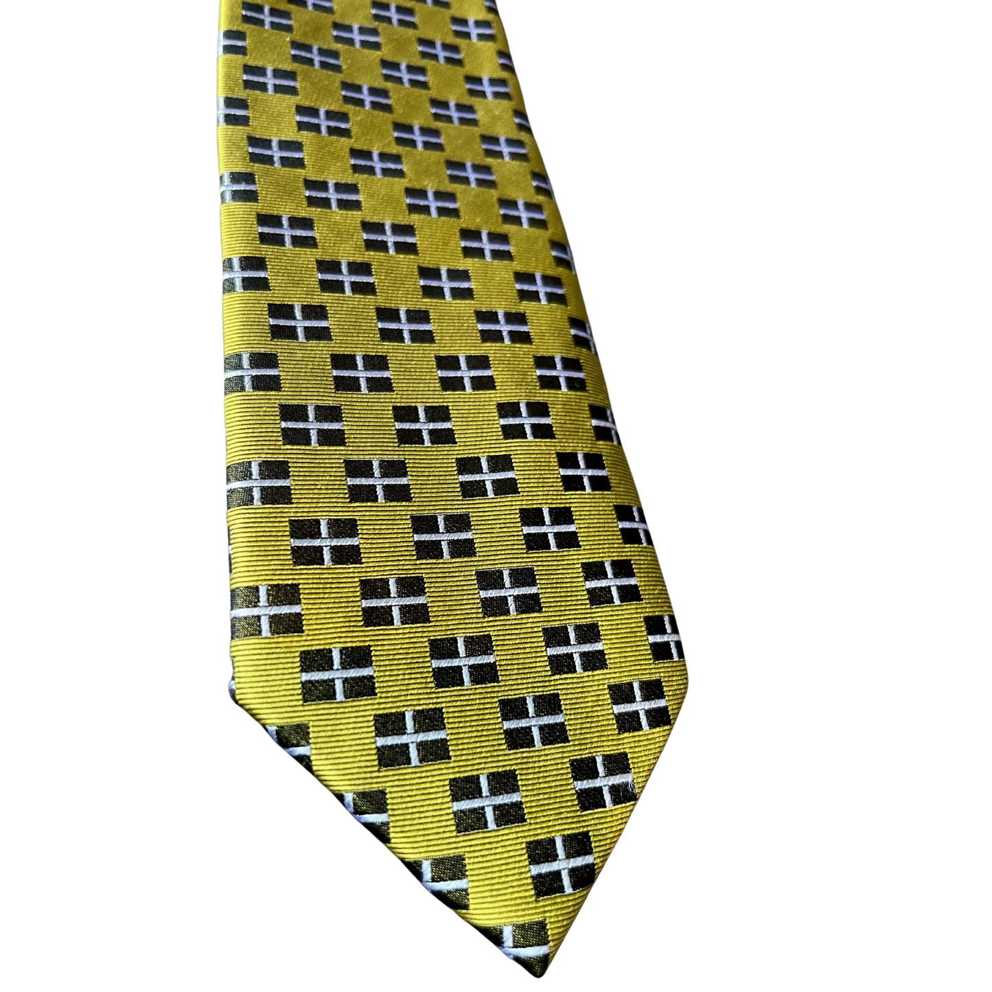100% Silk Cornish St Piran's Flag Tie