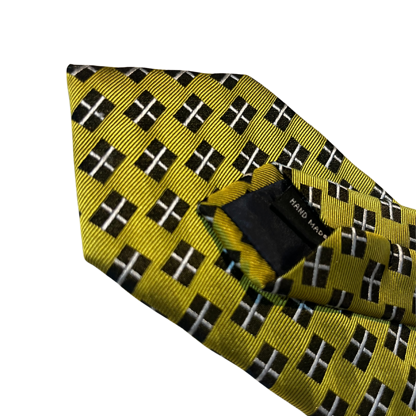 100% Silk Cornish St Piran's Flag Tie