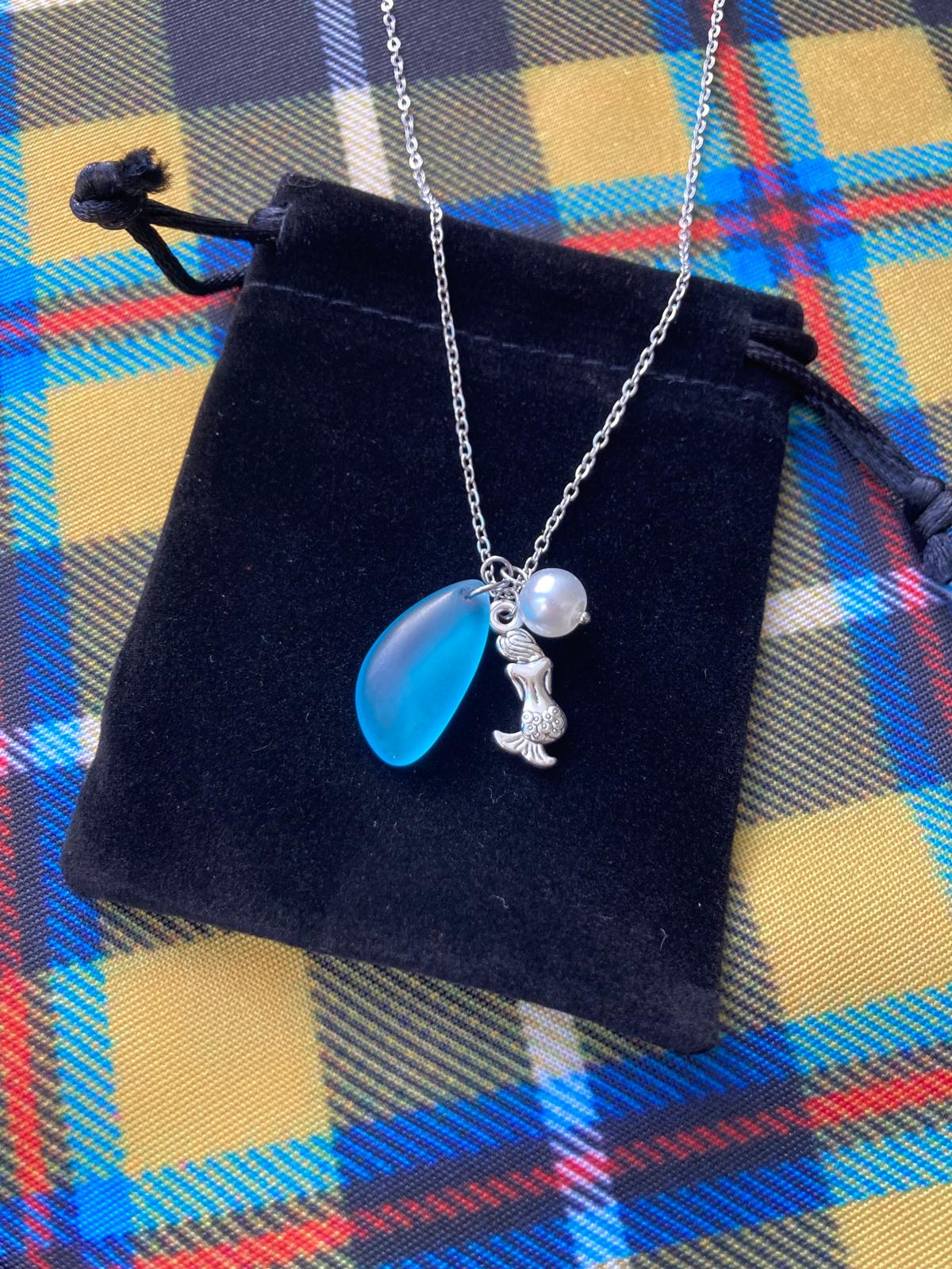 Cornish Mermaid Sea Glass Necklace