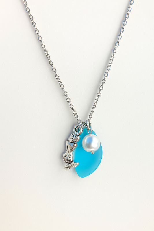 Cornish Mermaid Sea Glass Necklace