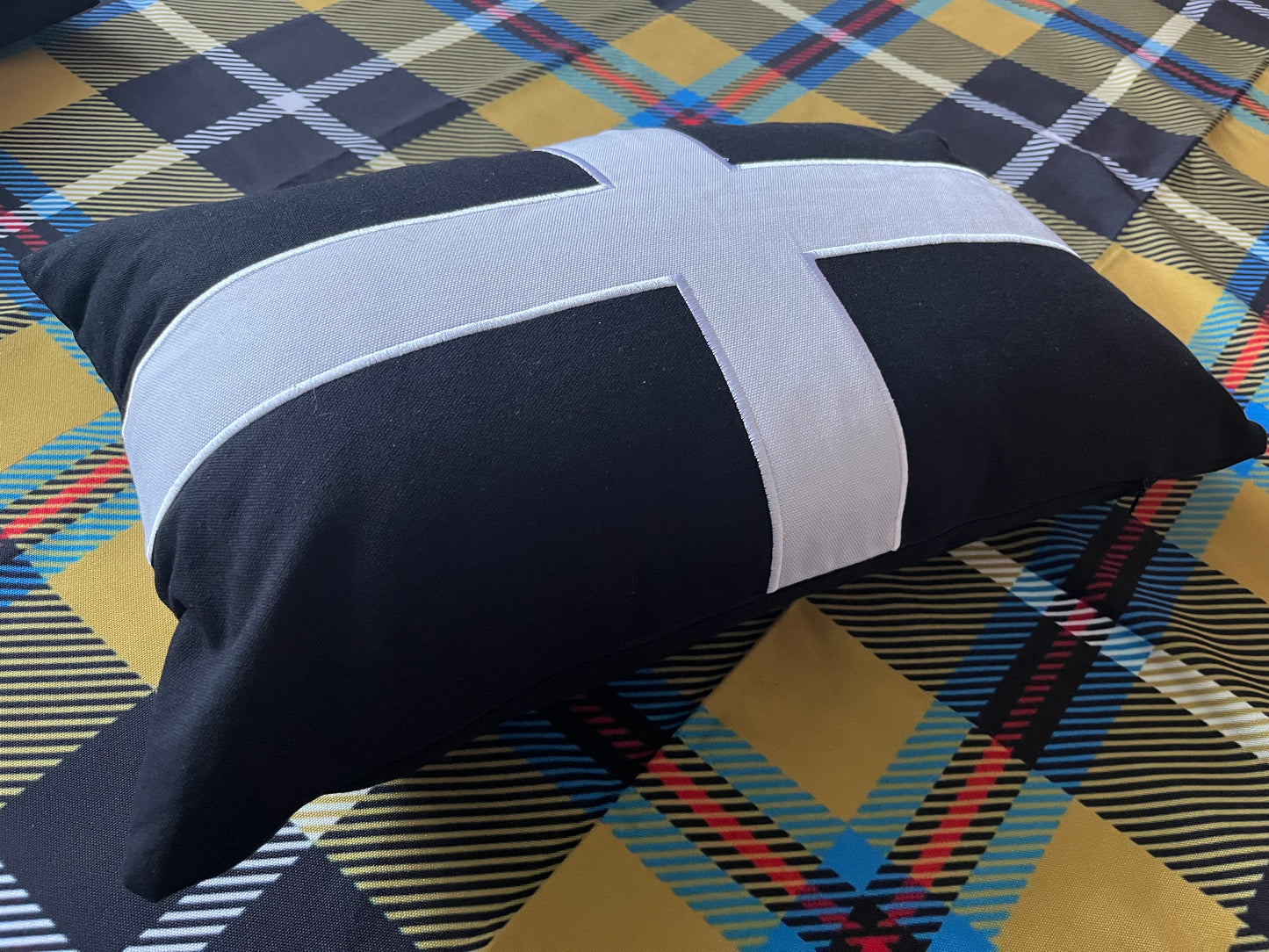 Cornish St Piran's Flag Cushion