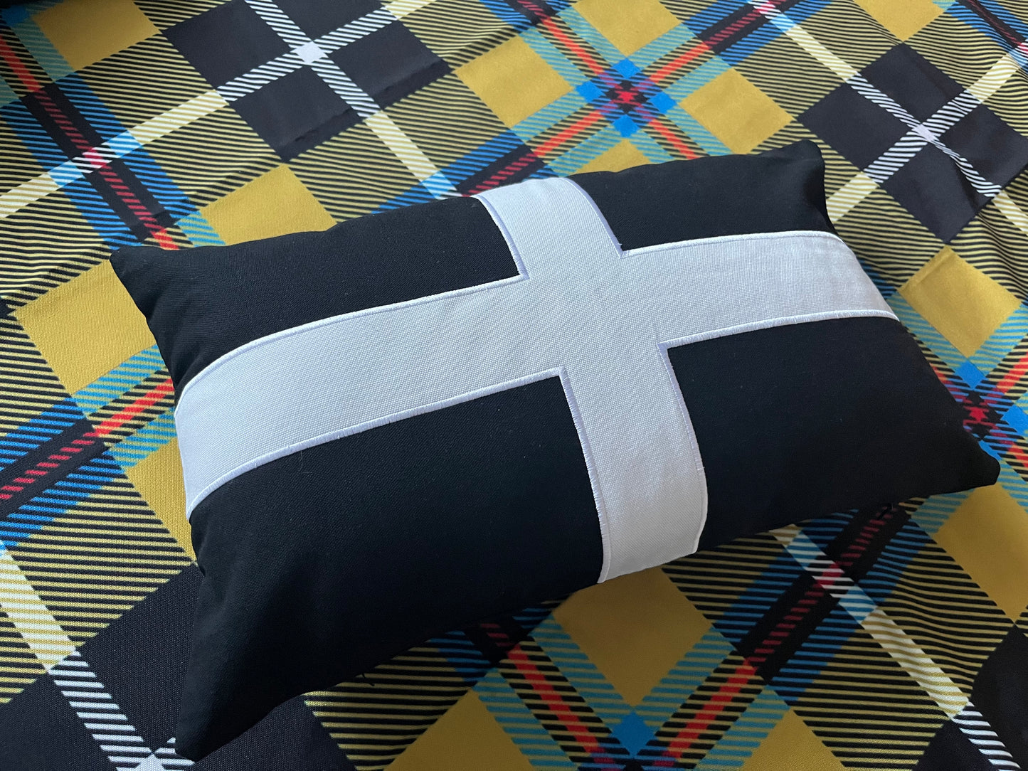 Cornish St Piran's Flag Cushion