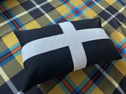 Cornish St Piran's Flag Cushion