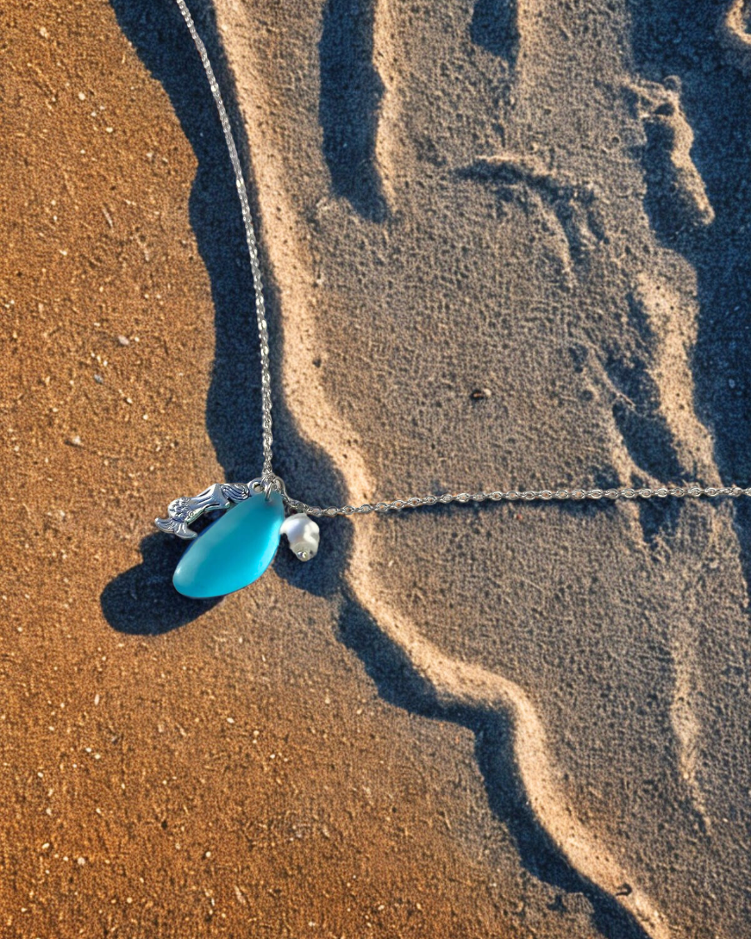 Cornish Mermaid Sea Glass Necklace