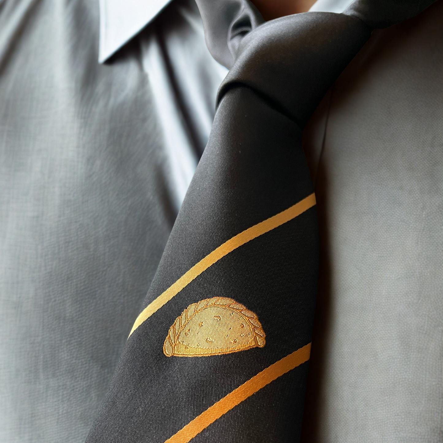 Black & Gold Cornish Pasty Tie